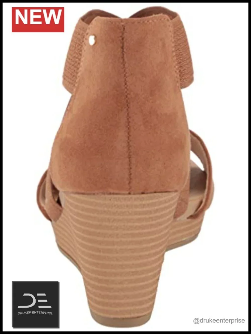 Dr. Scholl's Women's Barton Band Wedge Sandals Faux Leather Strappy